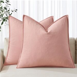 Pink Throw Pillow Covers -Set of 2